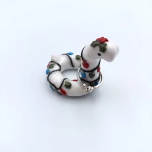 Christmas pool float ring holder