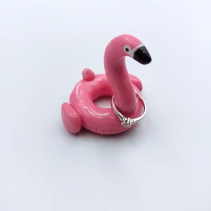 Flamingo pool float ring holder
