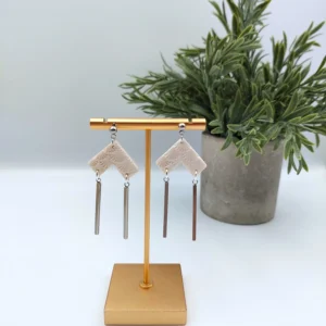 Polymer clay earrings dangle (Polimer agyag fülbevaló lógós) (1)