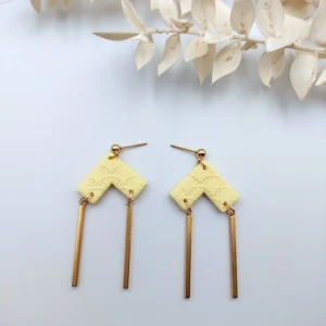 Polymer clay earrings dangle
