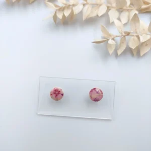 Polymer clay earrings stud (Polimer agyag fülbevaló bedugós)