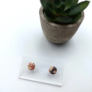 Polymer clay earrings stud (Polimer agyag fülbevaló bedugós) (1)