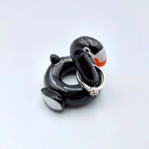 Swan pool float ring holder