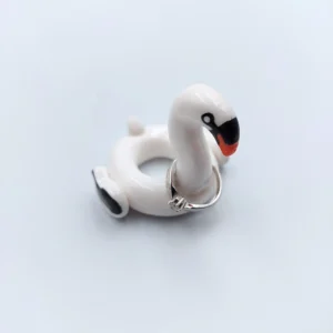 Swan pool float ring holder